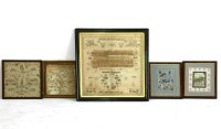 Lot 498 - An early 19th century English sampler together