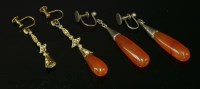 Lot 7 - A pair of Edwardian gold