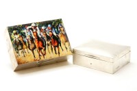 Lot 212 - A silver cigarette box