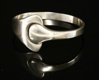 Lot 567 - A Georg Jensen sterling silver puzzle bracelet