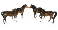 Lot 272 - Four Beswick horses