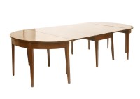 Lot 63 - A George III mahogany 'D' end dining table