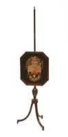 Lot 68 - A Regency mahogany pole screen