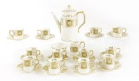 Lot 56 - A Royal Crown Derby twelve-setting coffee service