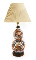 Lot 49 - An Imari double-gourd vase