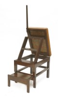 Lot 128 - A set of mahogany metamorphic library steps