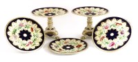 Lot 90 - A Staffordshire porcelain part dessert service