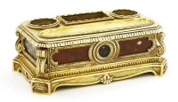 Lot 98 - A gilt bronze standish