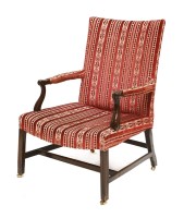 Lot 169 - A George III mahogany library chair