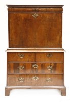 Lot 201 - A Queen Anne walnut escritoire