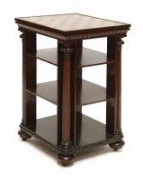 Lot 213 - An unusual Regency rosewood rectangular open bookcase