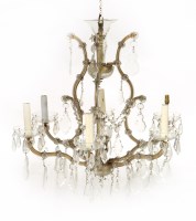 Lot 215 - A Victorian eight-branch electrolier