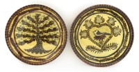 Lot 266 - A pair of modern slipware wall plates
