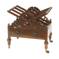 Lot 255 - A Regency rosewood four-division canterbury