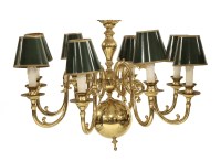 Lot 257 - A modern brass Dutch-style electrolier