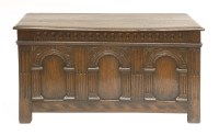 Lot 508 - An oak coffer