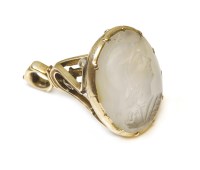 Lot 329 - A late Georgian gold carved intaglio seal