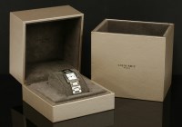 Lot 467 - A ladies' stainless steel Chaumet 'Style Carrée' quartz bracelet watch