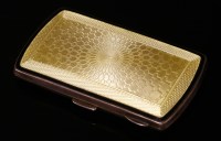 Lot 129 - A sterling silver Art Deco enamel cigarette case