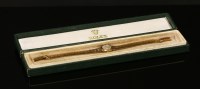 Lot 442 - A ladies' 9ct gold Rolex precision mechanical bracelet watch