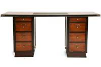 Lot 655 - A 'By Land & By Sea' campaign design pedestal desk