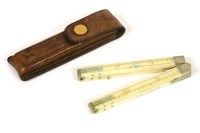 Lot 120 - A miniature ivory and nickel