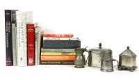 Lot 329 - A pewter tobacco jar and cover