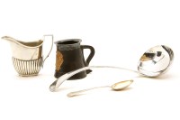 Lot 136 - A silver cream jug