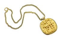 Lot 53 - A 19th century carved Chinese ivory pendant