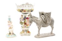 Lot 504 - A Sitzendorf candlestick