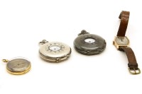 Lot 130 - Two silver half hunter pocket watches