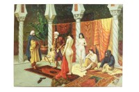 Lot 542 - 20th Century school
An Oriental Bath scene
Signed Donet l.l. oil on canvas
91 x 121cm