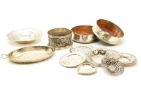 Lot 154 - A pair of modern silver bottle coasters