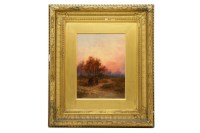 Lot 536A - C...Fischer
TWO FIGURES BY A PATH AT DUSK
Signed l.r.