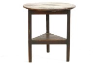 Lot 531 - An 18th century oak cricket table