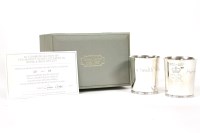 Lot 94 - A pair of Queen Elizabeth Silver Jubilee beakers
