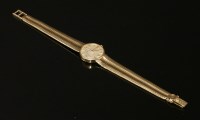 Lot 443 - A ladies' 9ct gold Omega mechanical bracelet watch