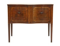 Lot 759 - A George III inlaid mahogany cellaret