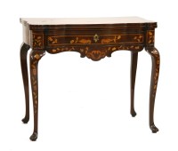 Lot 845 - A Dutch marquetry games table