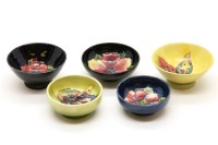 Lot 168 - Five Moorcroft dishes