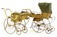 Lot 428 - A Victorian wicker pram