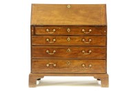 Lot 470 - A George III mahogany bureau