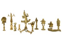 Lot 70 - A quantity of Victorian brass novelty pipe tampers