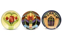 Lot 125 - Three Moorcroft coasters collectors club