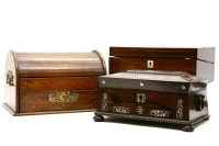 Lot 195 - A 19th century tambour topped smoker's compendium