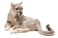 Lot 235 - A Danish figure of a lioness