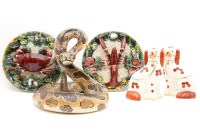 Lot 259 - A pair of Pallisy Ware Portugese pottery plates