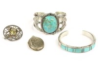Lot 1 - A Scottish silver citrine brooch