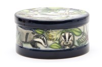 Lot 234 - A Moorcroft 'Badgers Moon' pot and cover