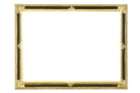 Lot 460 - A large ebonised and gilt wall mirror